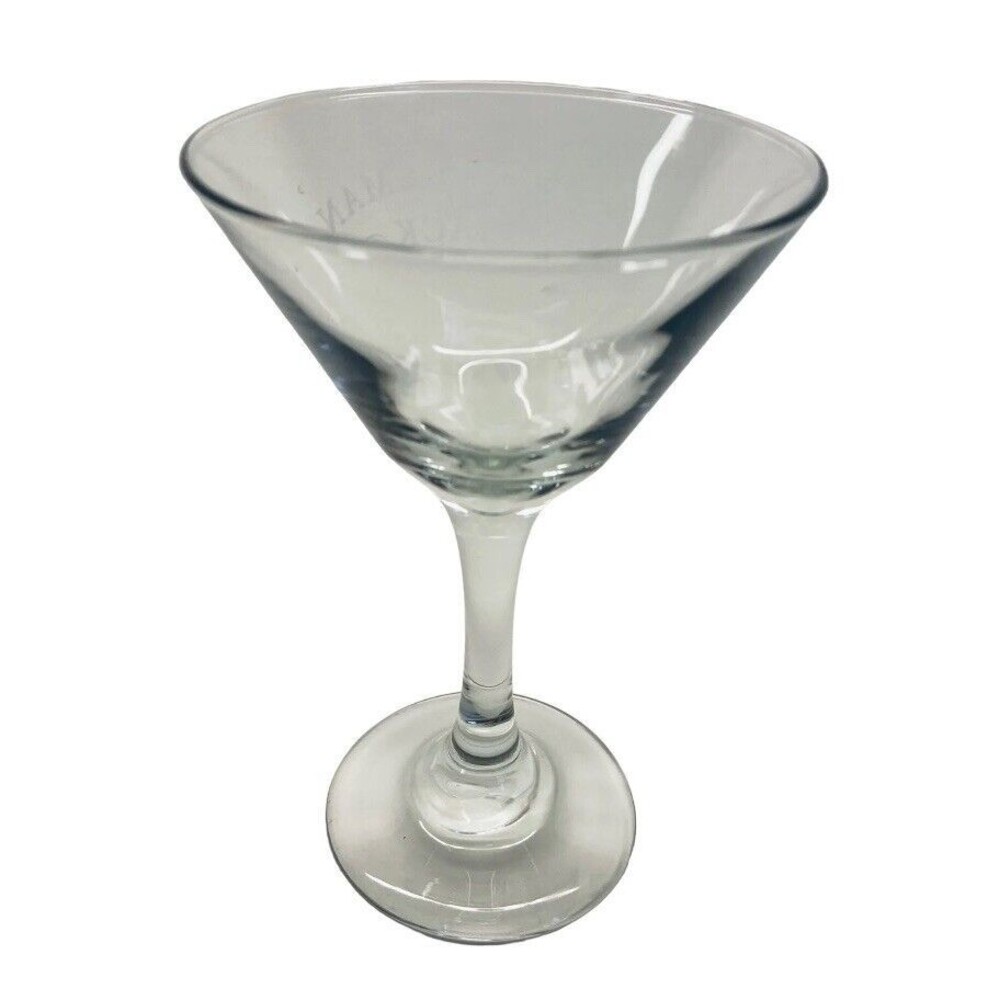 Jack Daniels Gentleman Jack Bourbon Whiskey Glass Etched Cocktail Martini Stem